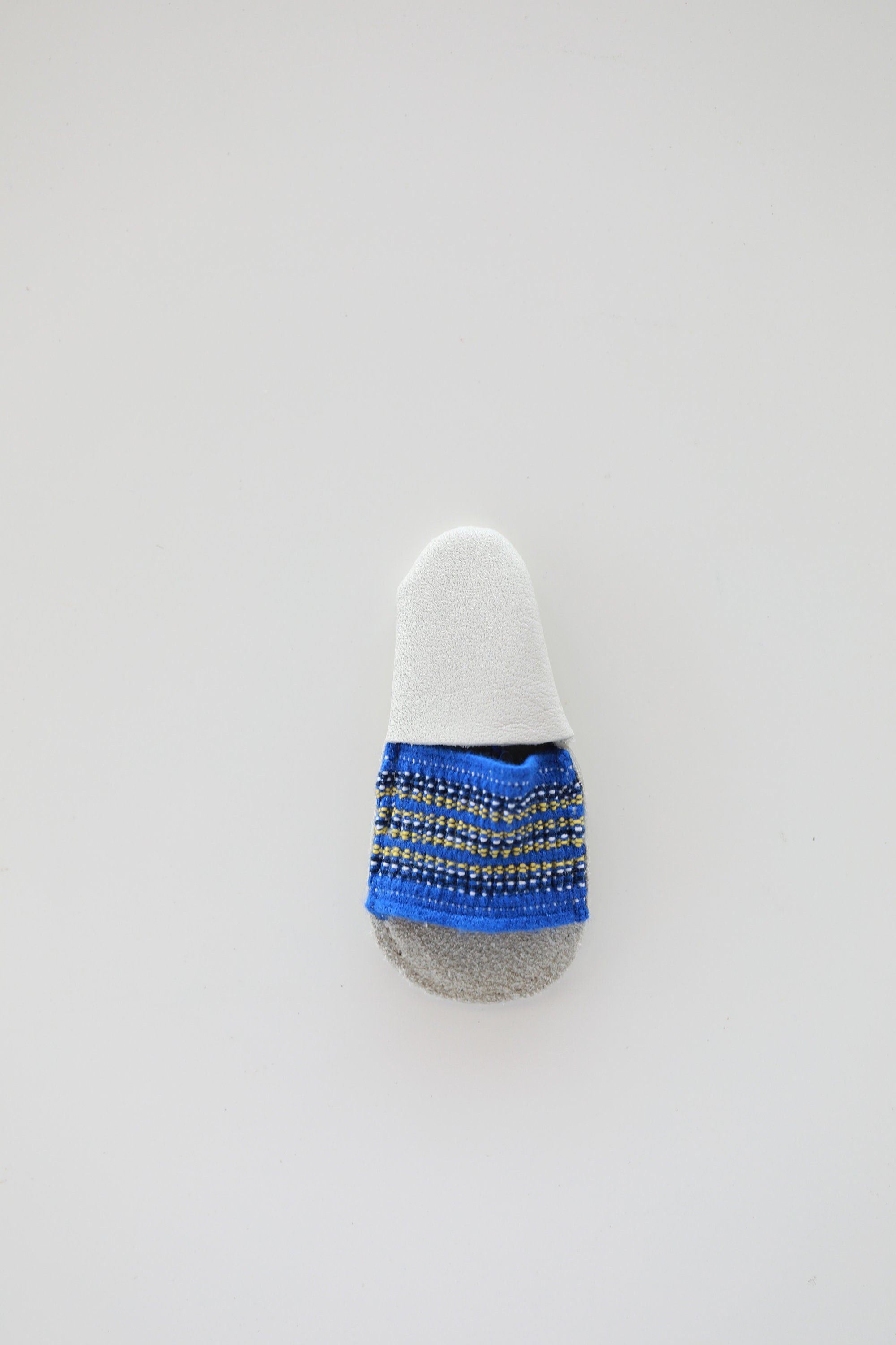 Little House - Leather Glove Thimble with Elastic Soft or Padded - White