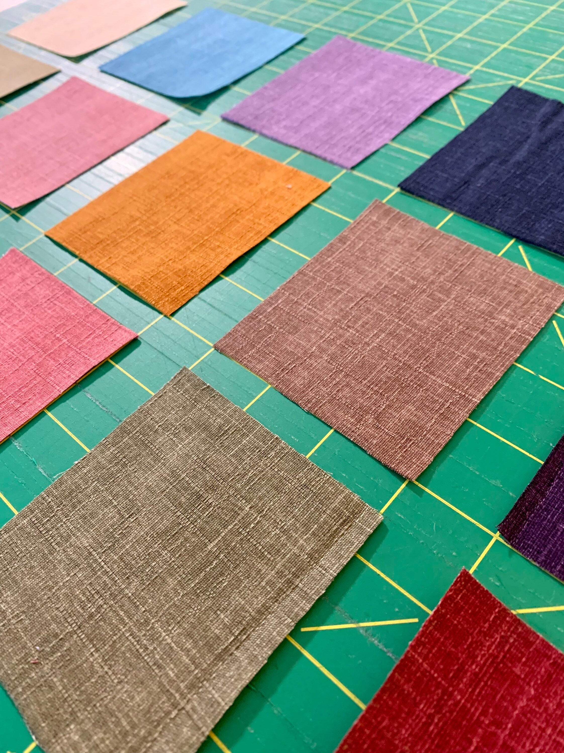 Swatches 17 Dobby Cotton Solid Color Sevenberry Japanese fabric