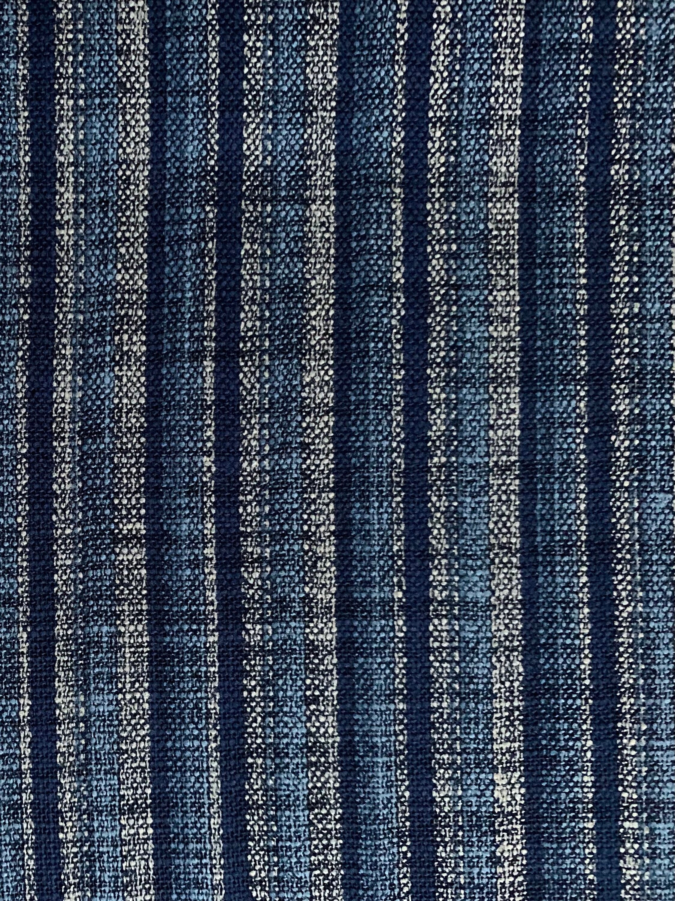Rustic Stripe Sevenberry Japanese cotton fabric 850327-1-1 blue
