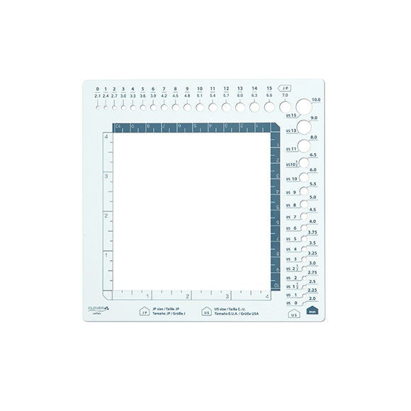 Clover Swatch Ruler and Needle Gauge Model #3200