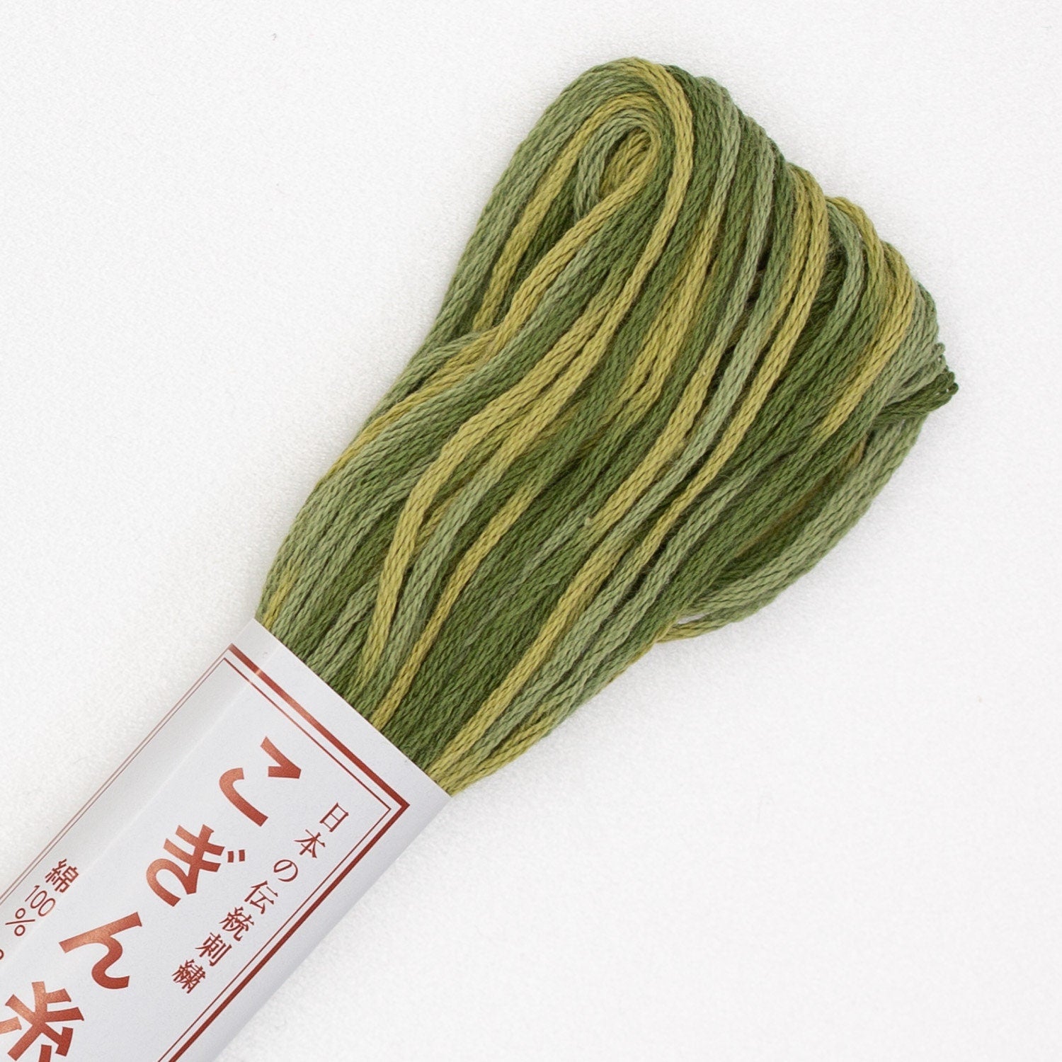 Olympus - Cotton Kogin Thread 18m Skein - Variegated #21 Summer Leaves