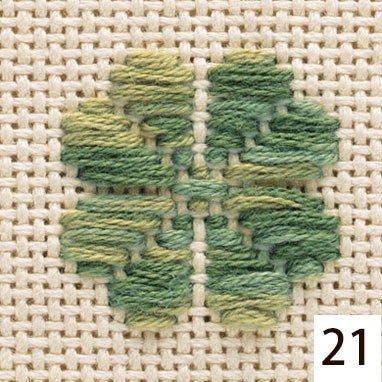 Olympus - Cotton Kogin Thread 18m Skein - Variegated #21 Summer Leaves
