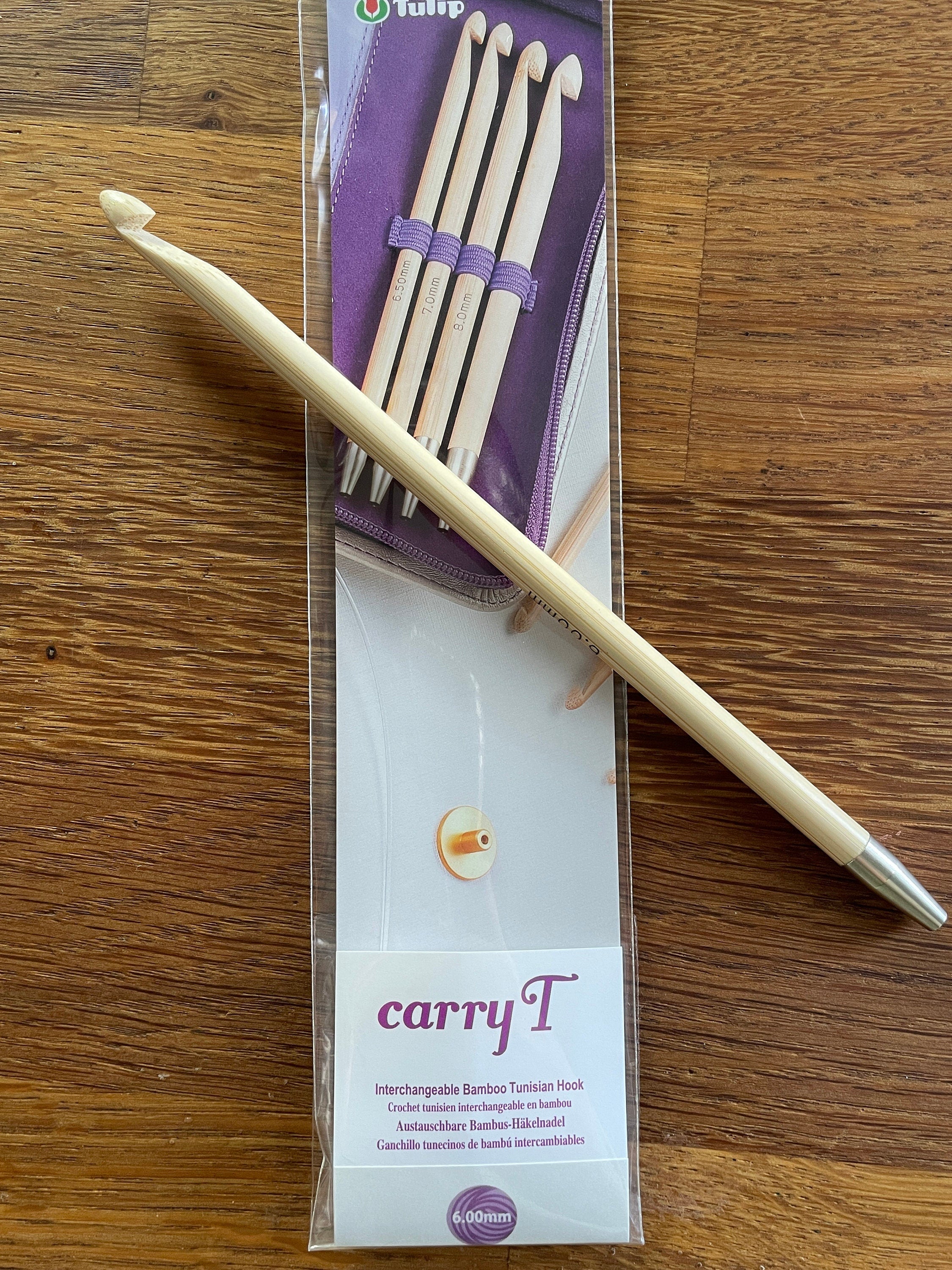 Tulip - CarryT Interchangeable Bamboo Tunisian Hook - Various Sizes