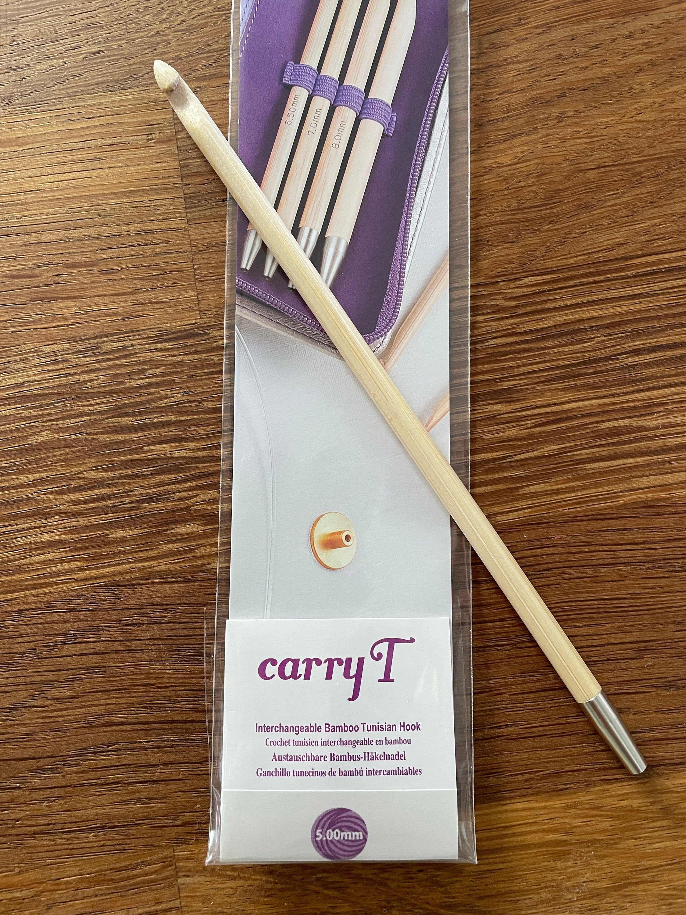 Tulip - CarryT Interchangeable Bamboo Tunisian Hook - Various Sizes
