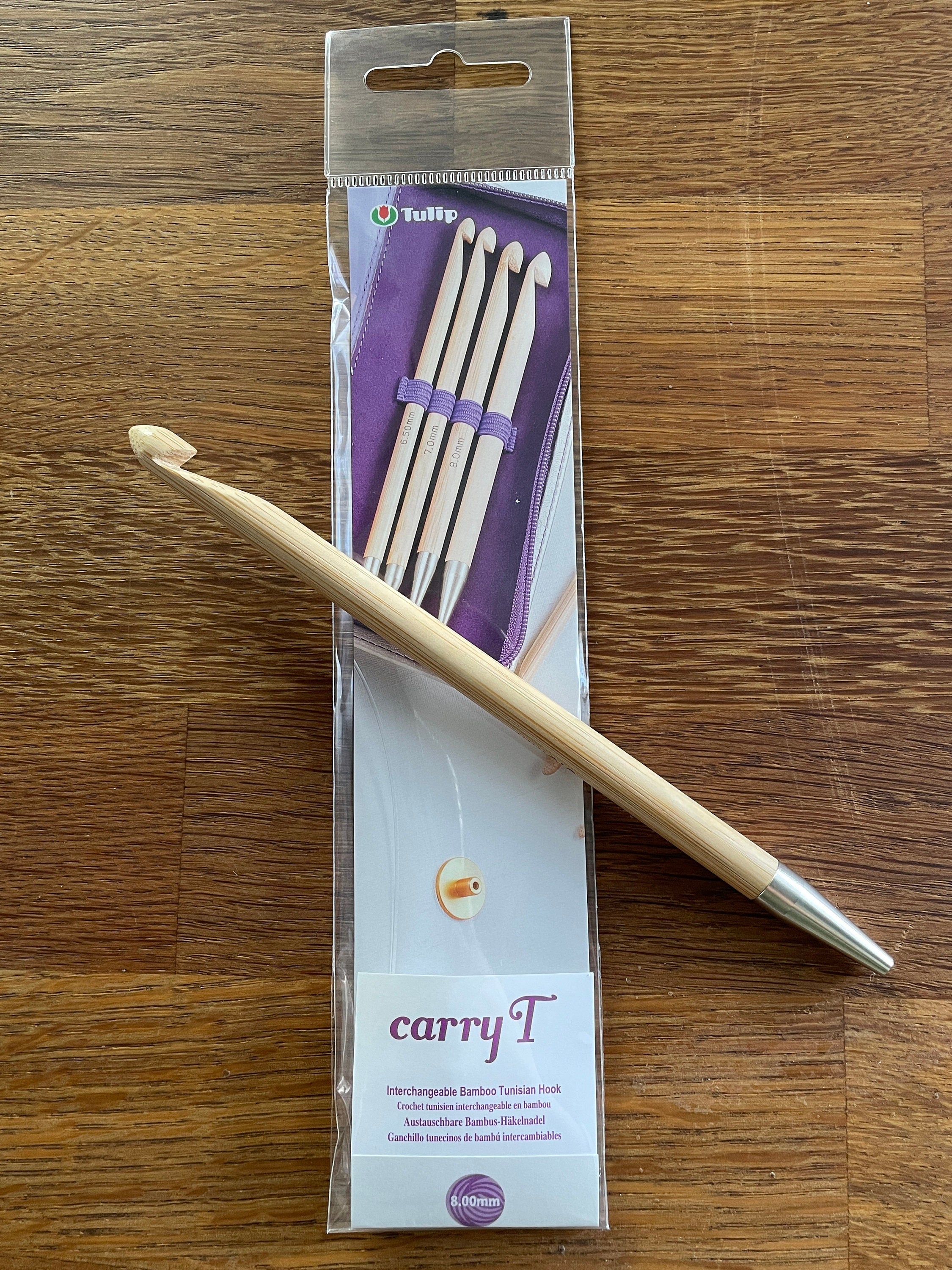 Tulip - CarryT Interchangeable Bamboo Tunisian Hook - Various Sizes
