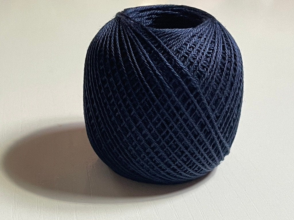 Olympus - Thin Cotton Sashiko Thread 80m Ball - Midnight Blue