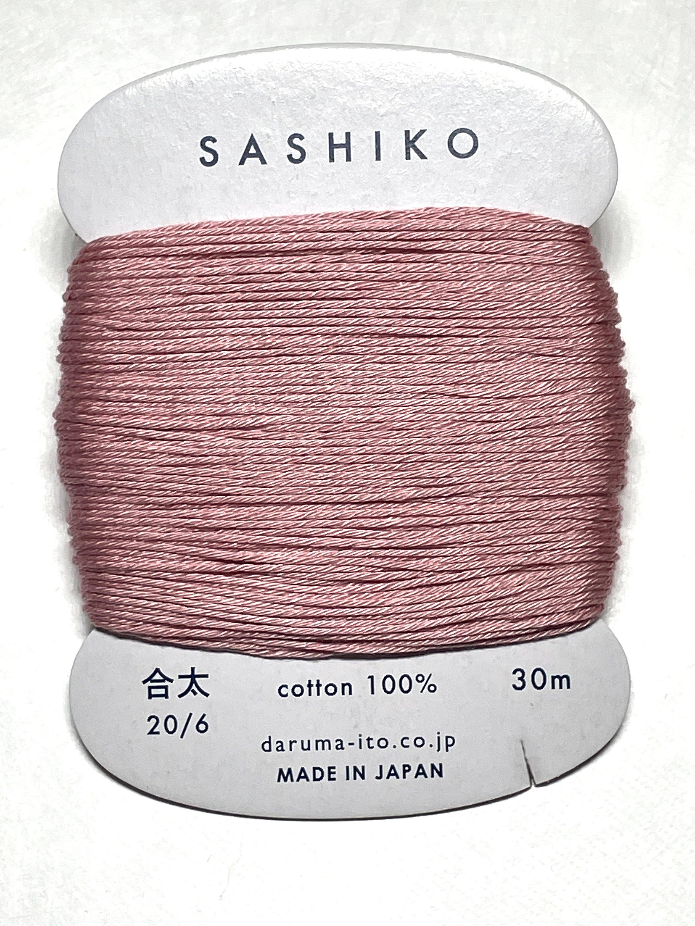 Daruma #211 PLUM BLOSSOM Japanese Cotton SASHIKO thread 30 meter card 20/6