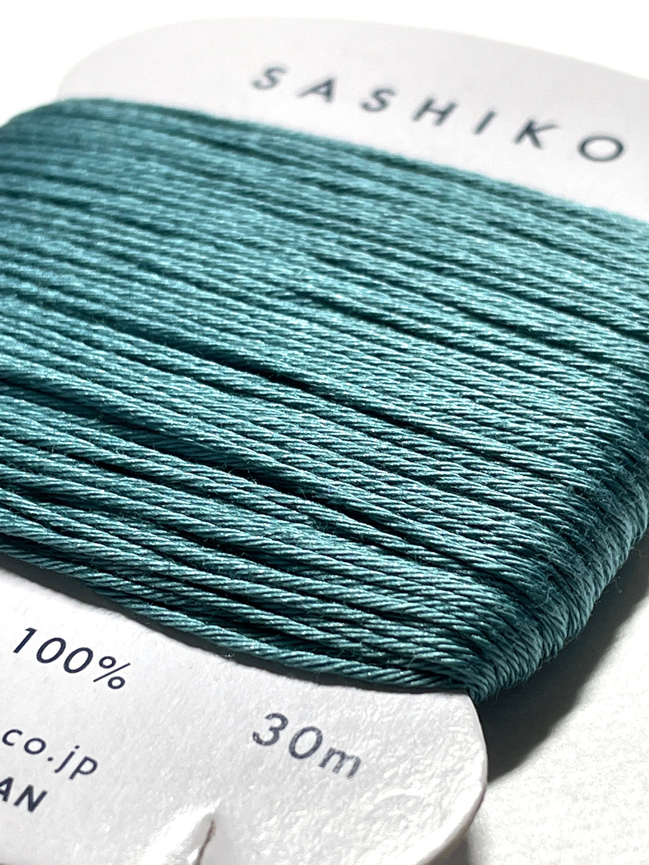 Daruma #205 PEACOCK Japanese Cotton SASHIKO thread 30 meter skein 20/6