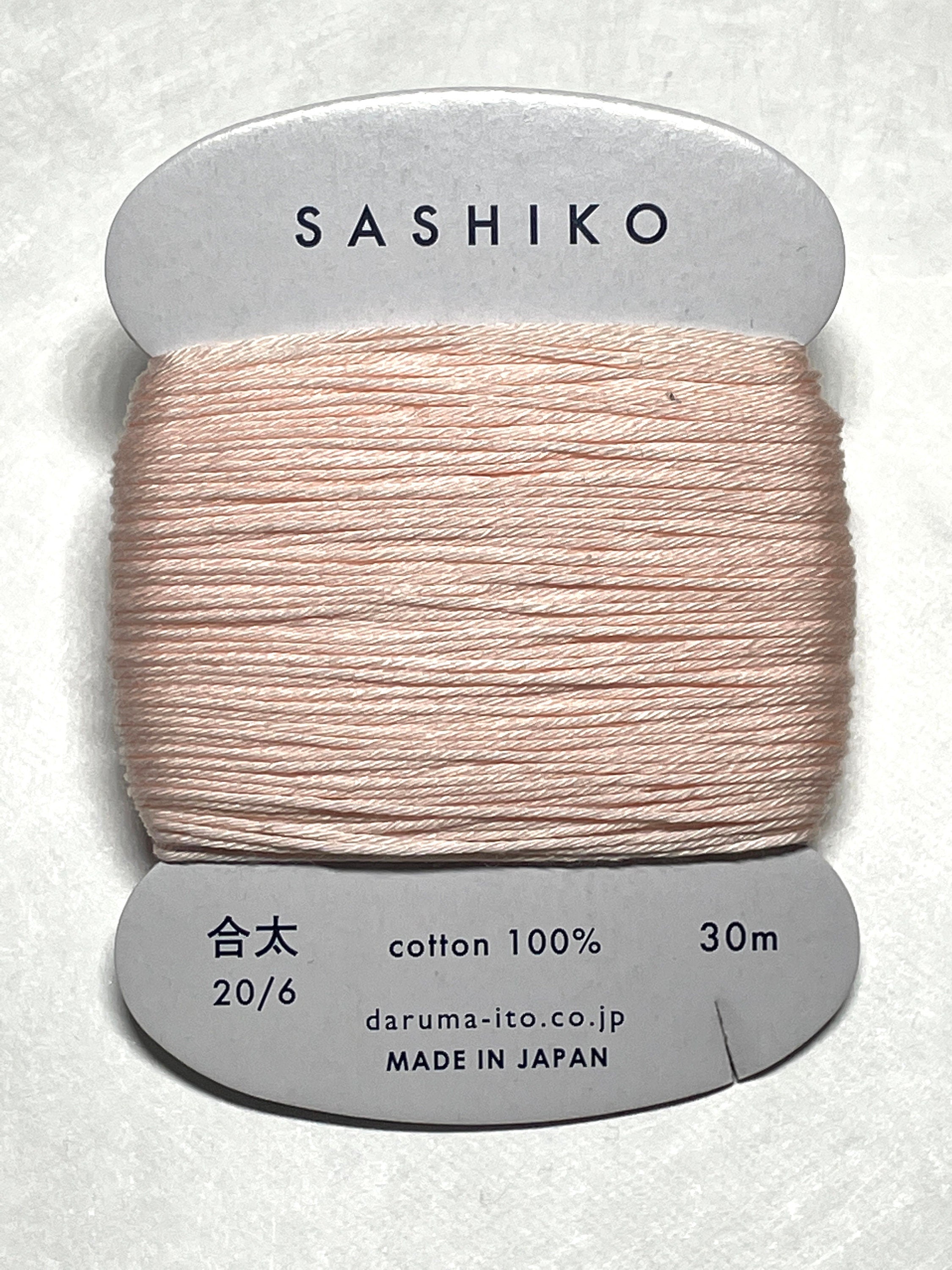 Daruma - Cotton Sashiko Thread 30m Card 20/6 - #209 Sakura Pink