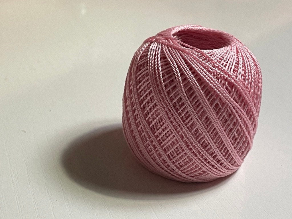 Olympus - Thin Cotton Sashiko Thread 80m Ball - Carnation Pink