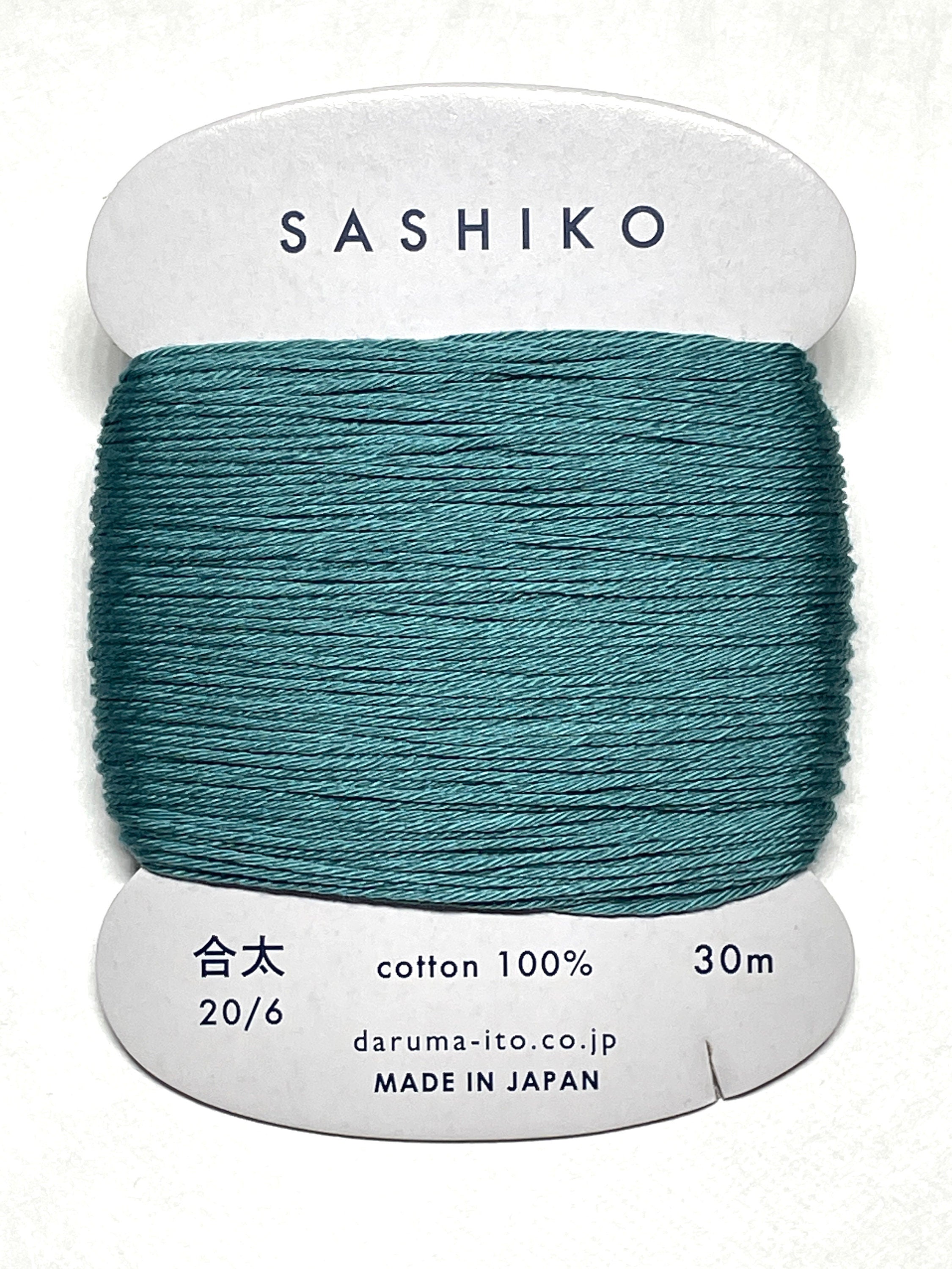Daruma #205 PEACOCK Japanese Cotton SASHIKO thread 30 meter skein 20/6