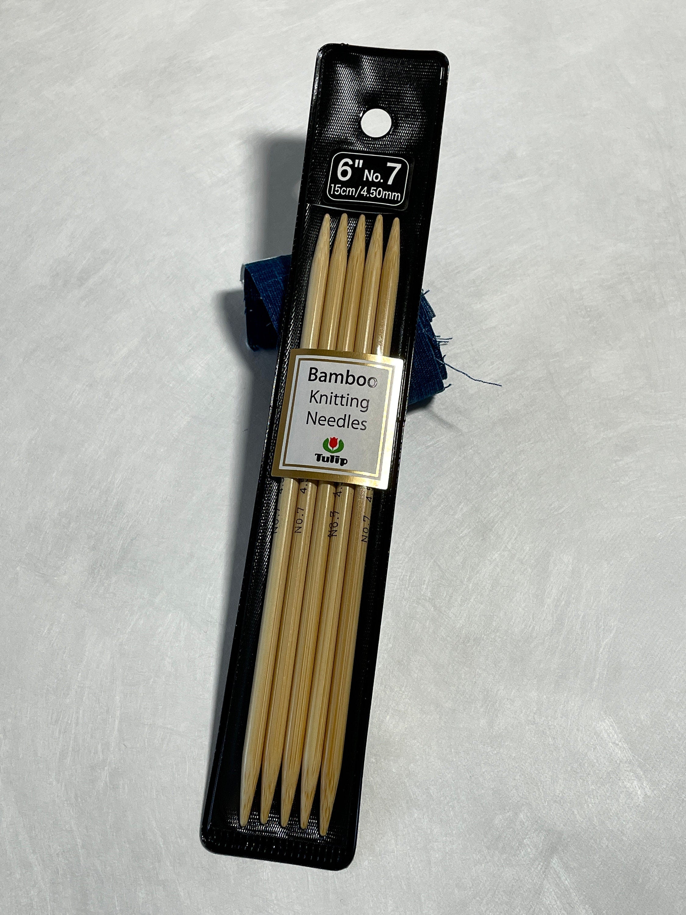 Tulip - 6"/15cm Double Point Knitting Needles Various Sizes - Bamboo