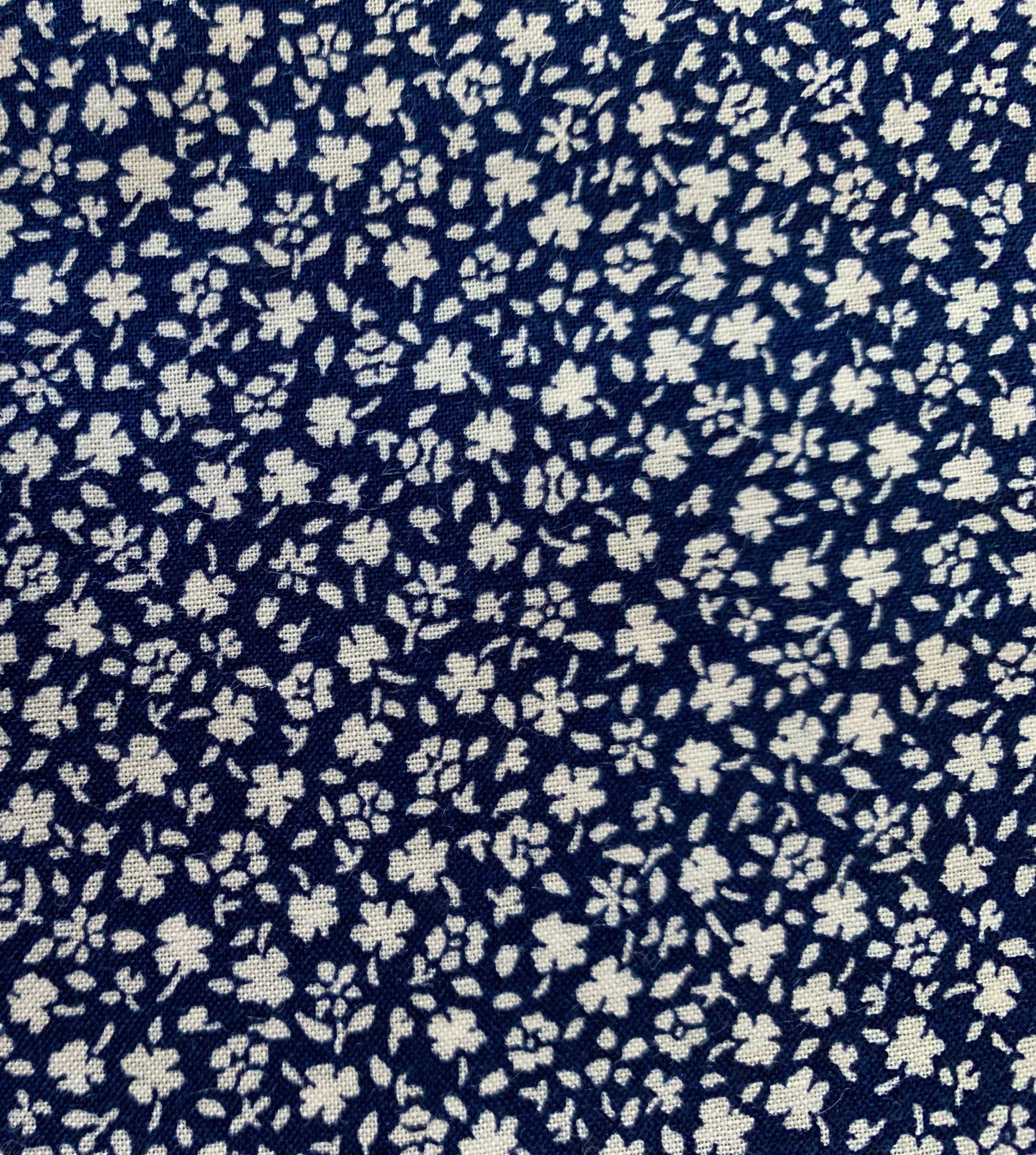 Sevenberry - SALE Tiny Floral Cotton Poplin Fabric - Blue