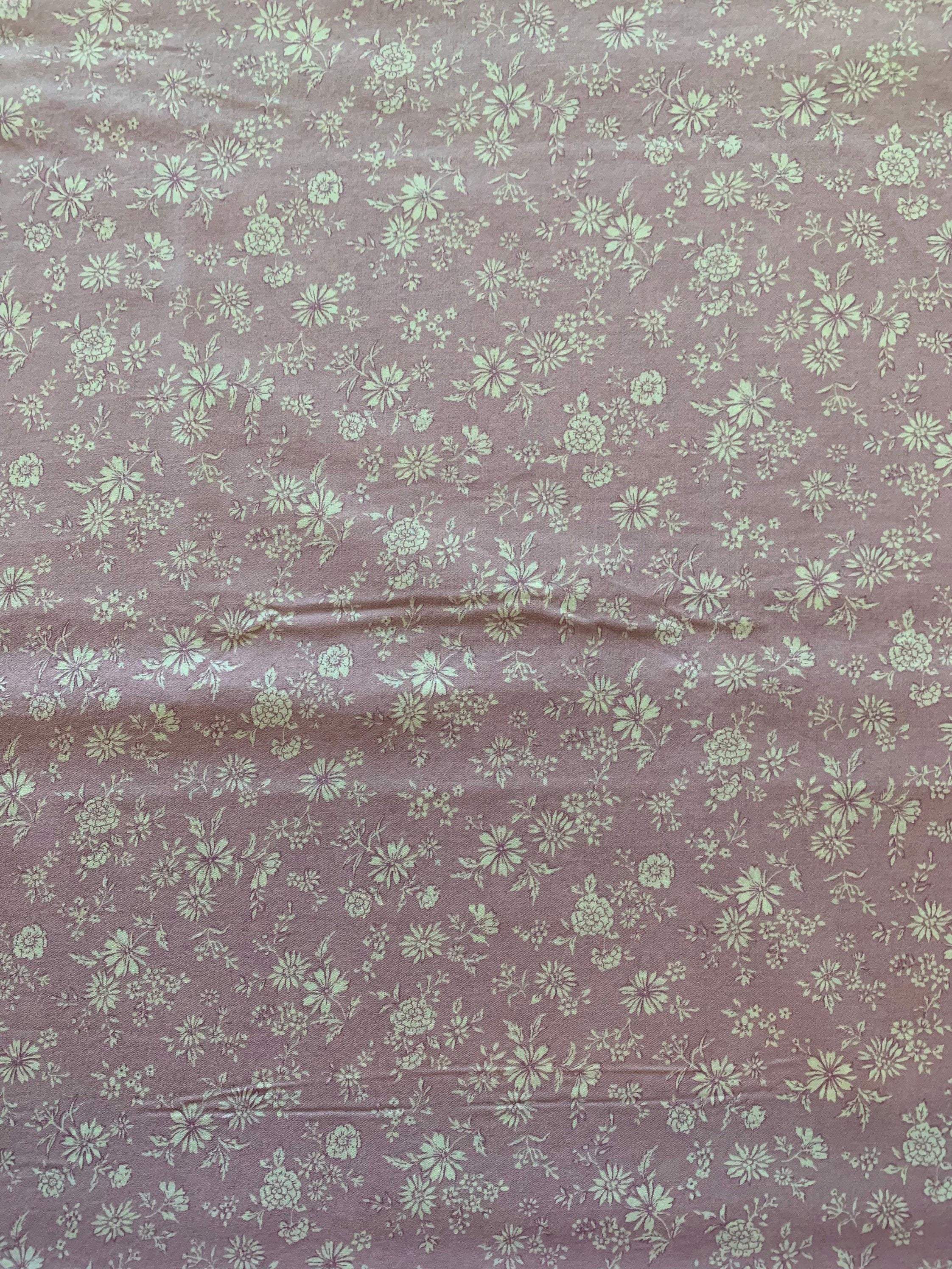 Sevenberry - SALE Petite Floral Cotton Poplin Fabric - Pink