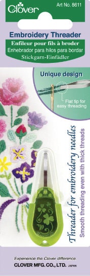 Clover - Embroidery Needle Threader - Green