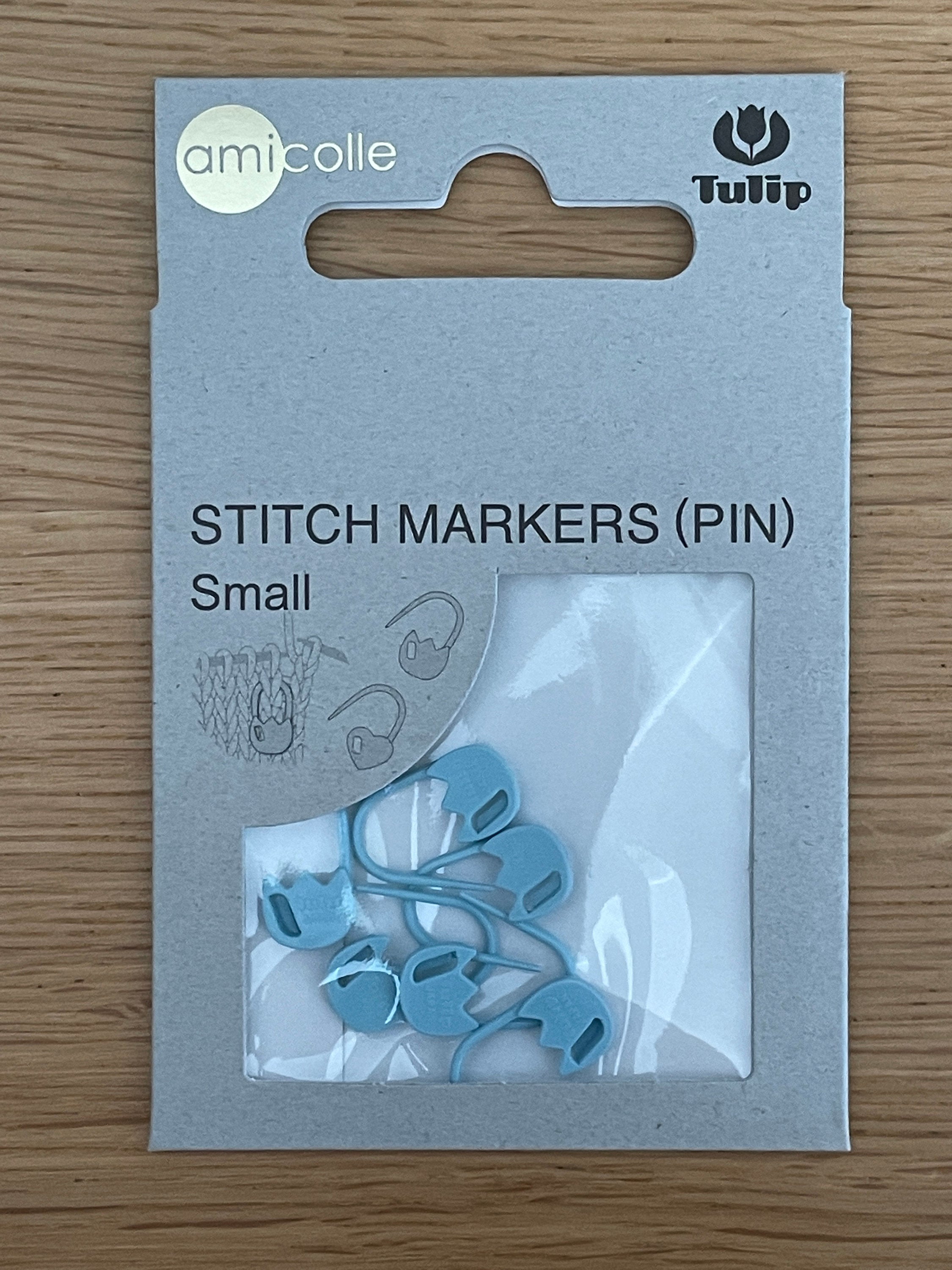 Tulip - Small "Tulip" Stitch Marker Pin Amicolle Knitting Accessories - Light Blue