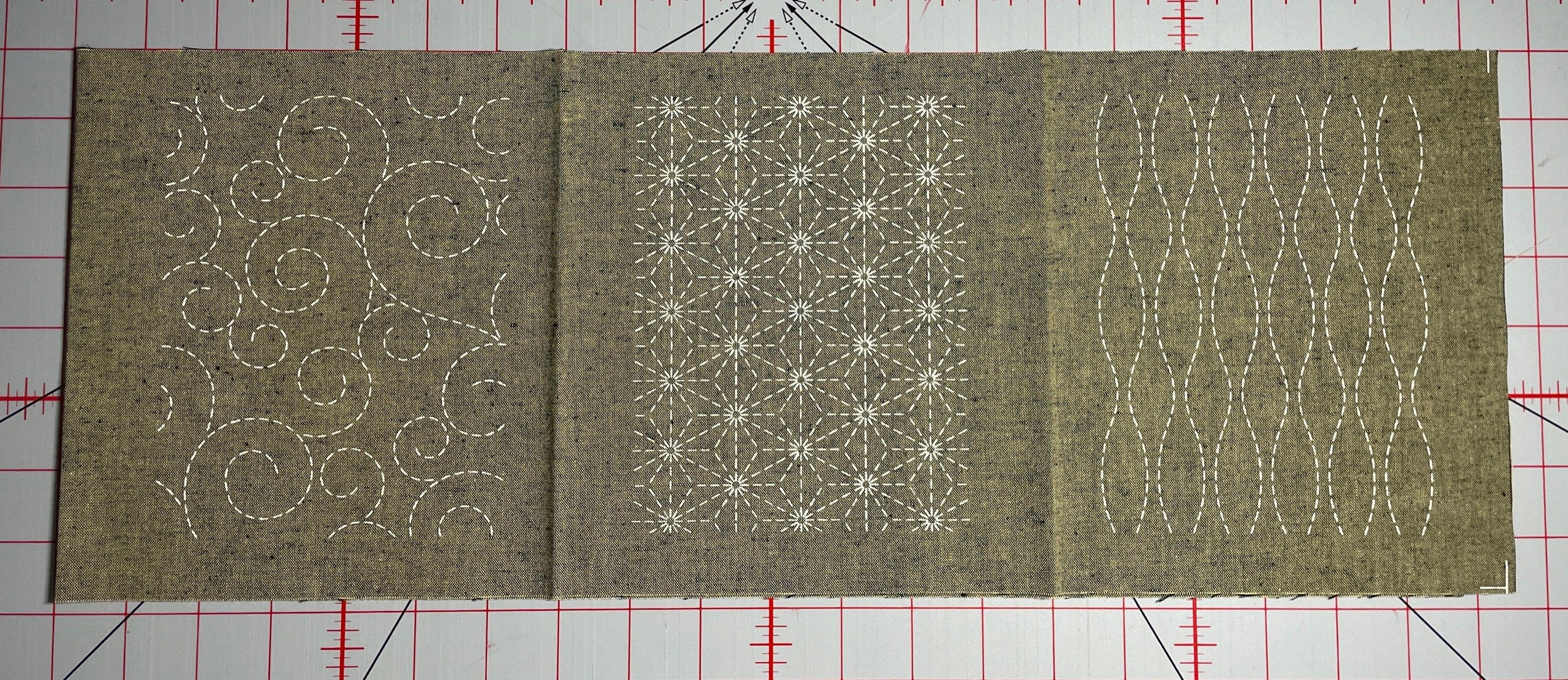 Olympus - Fabric Patch Mending Collection Sashiko Cloth - Gray