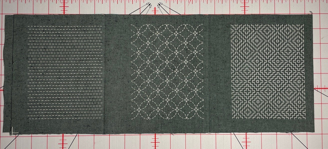 Olympus - Fabric Patch Mending Collection Sashiko Cloth - Aqua Blue