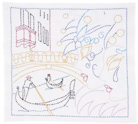 Tulip - World Italy "Gondolas in Venice" Sashiko Sampler Kit
