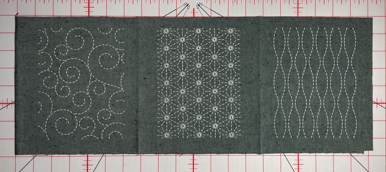 Olympus - Fabric Patch Mending Collection Sashiko Cloth - Aqua Blue