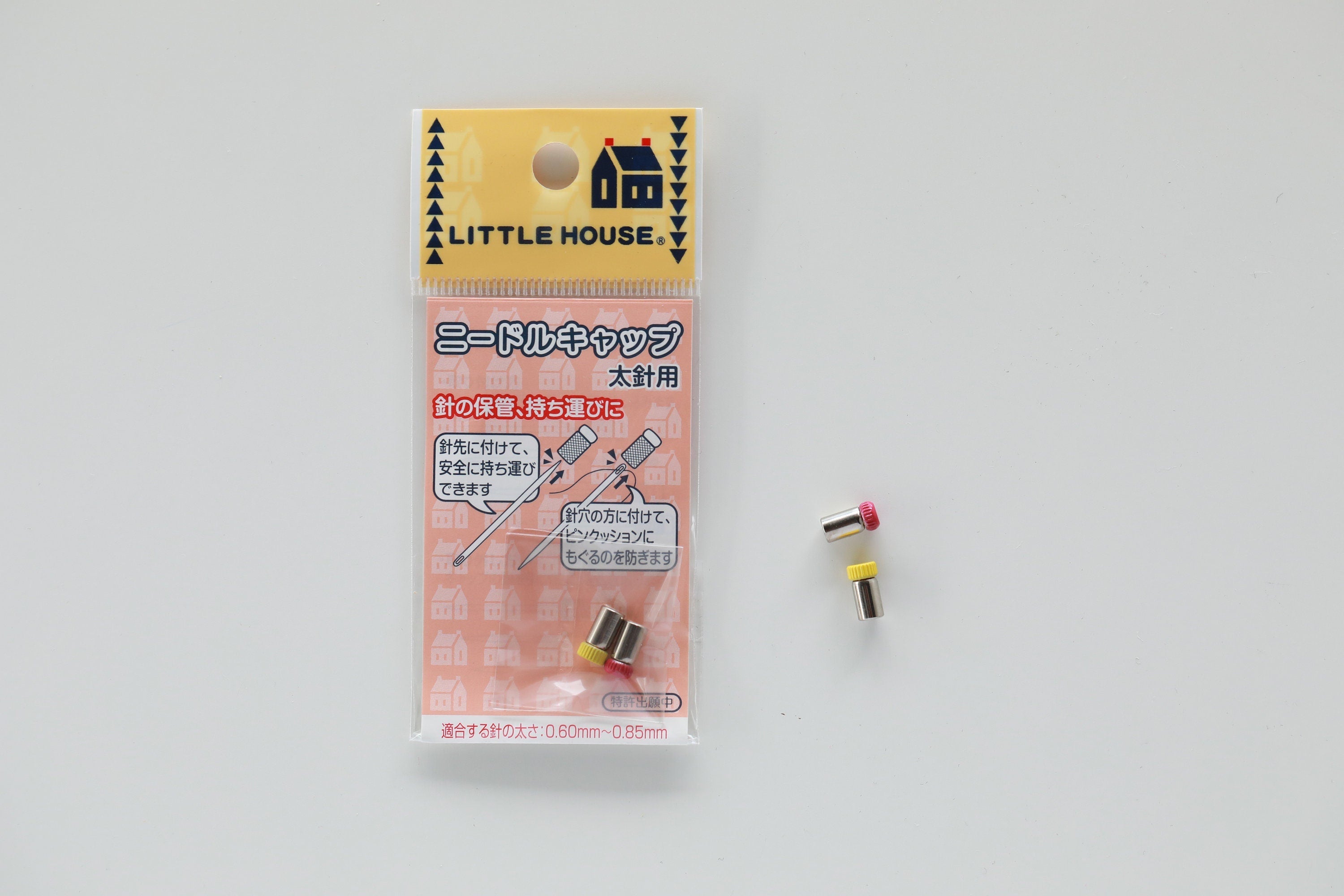 Little House Needle Caps for thick and thin needles made in Japan