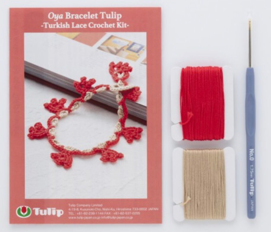 Tulip - "Oya Bracelet" Turkish Lace Crochet Kit - Assorted Colors and Designs