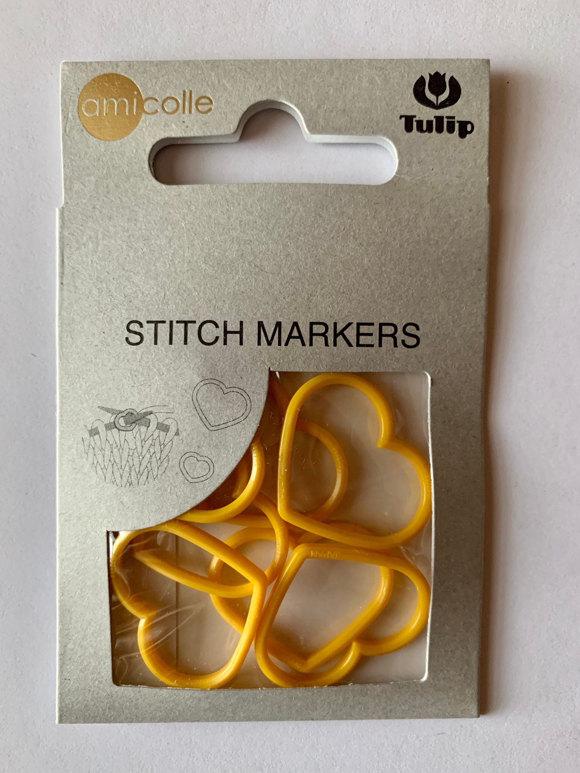 Tulip - Extra Large "Heart" Stitch Markers Amicolle Knitting Accessories
