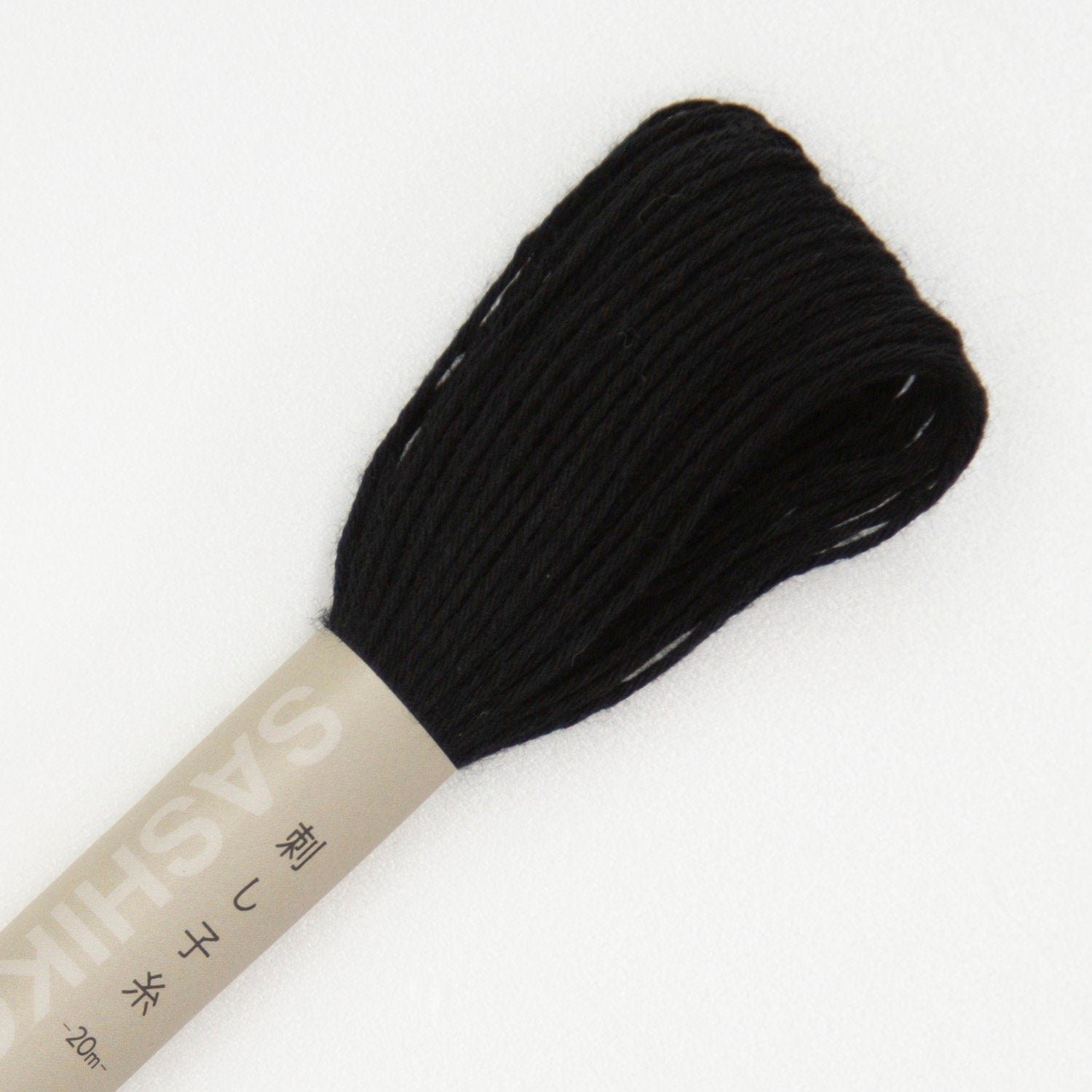 Olympus - Cotton Sashiko Thread 20m Skein - Color #20 Black