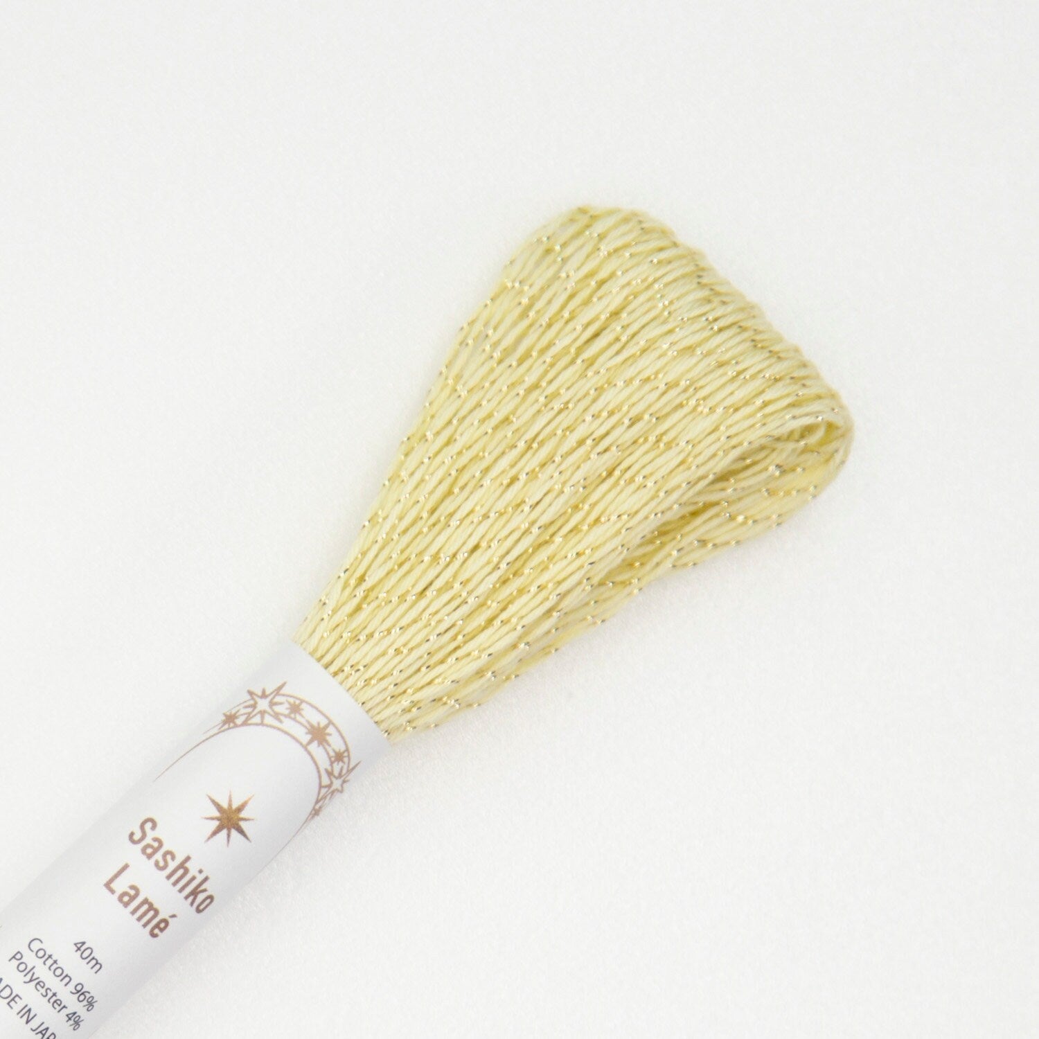 Olympus - Sashiko Lamé Metallic Thread 40m Skein - Yellow
