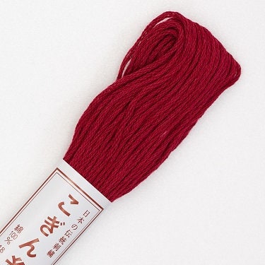 Olympus - Cotton Kogin Thread 18m Skein - #194 Cranberry Red