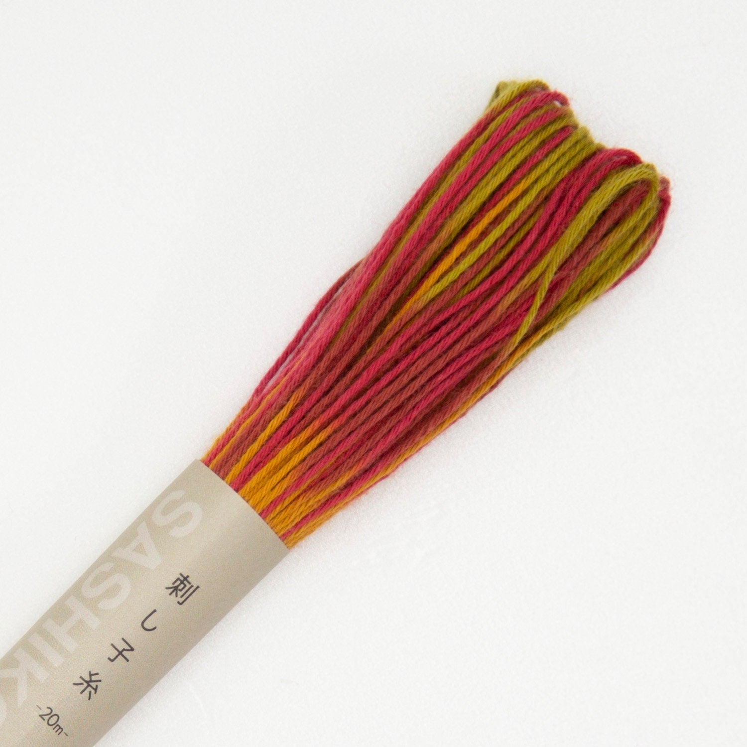 Olympus - Cotton Sashiko Thread 20m Skein - Color #93 Variegated Fall Leaves