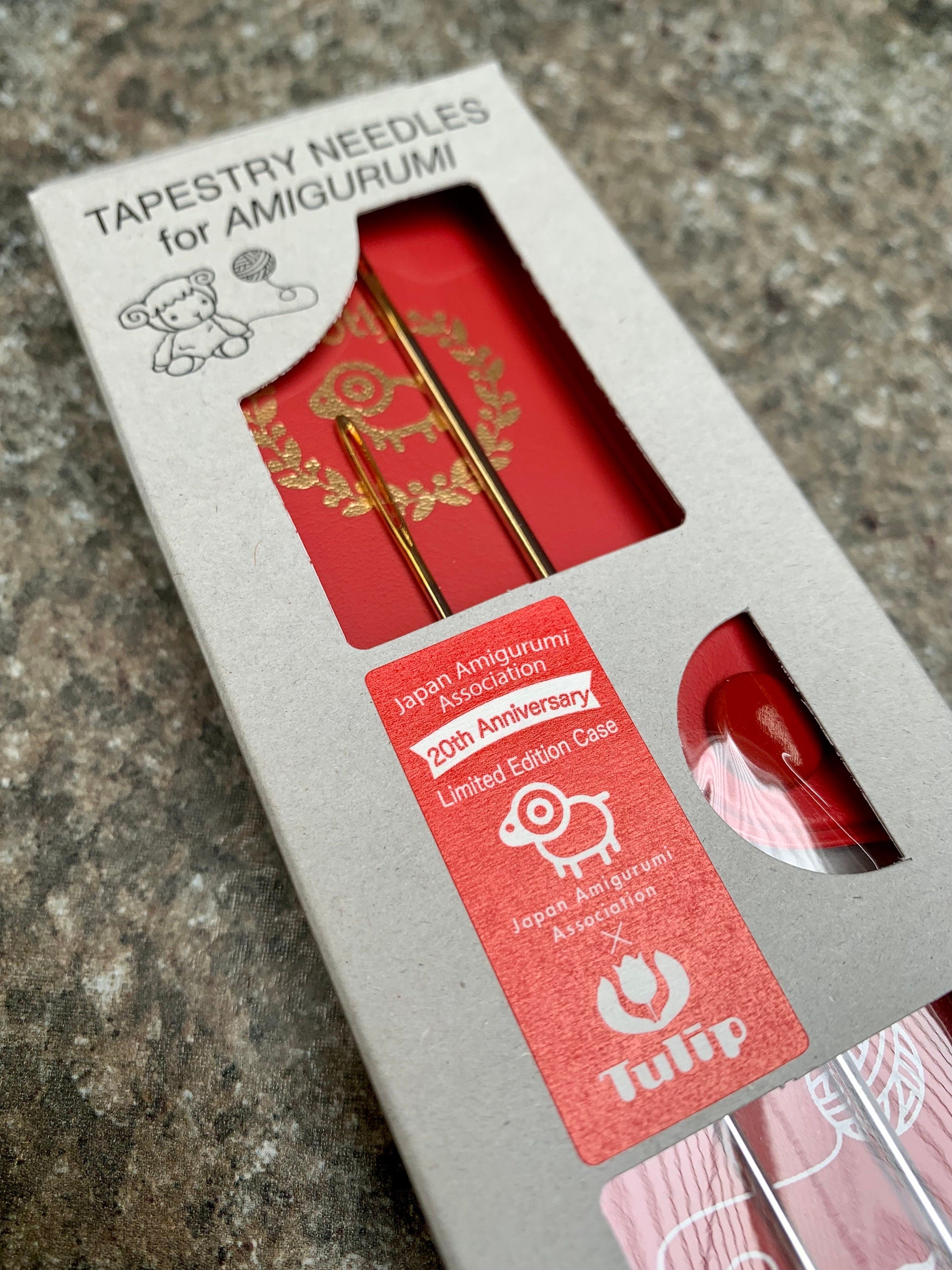 Tulip - Amicolle Amigurumi Tapestry Needles Limited Edition Red Case