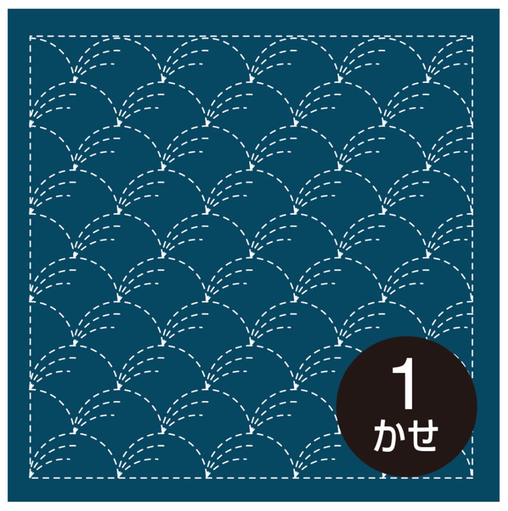 Olympus - Nowaki Cotton Sashiko Sampler Cloth - Navy Blue