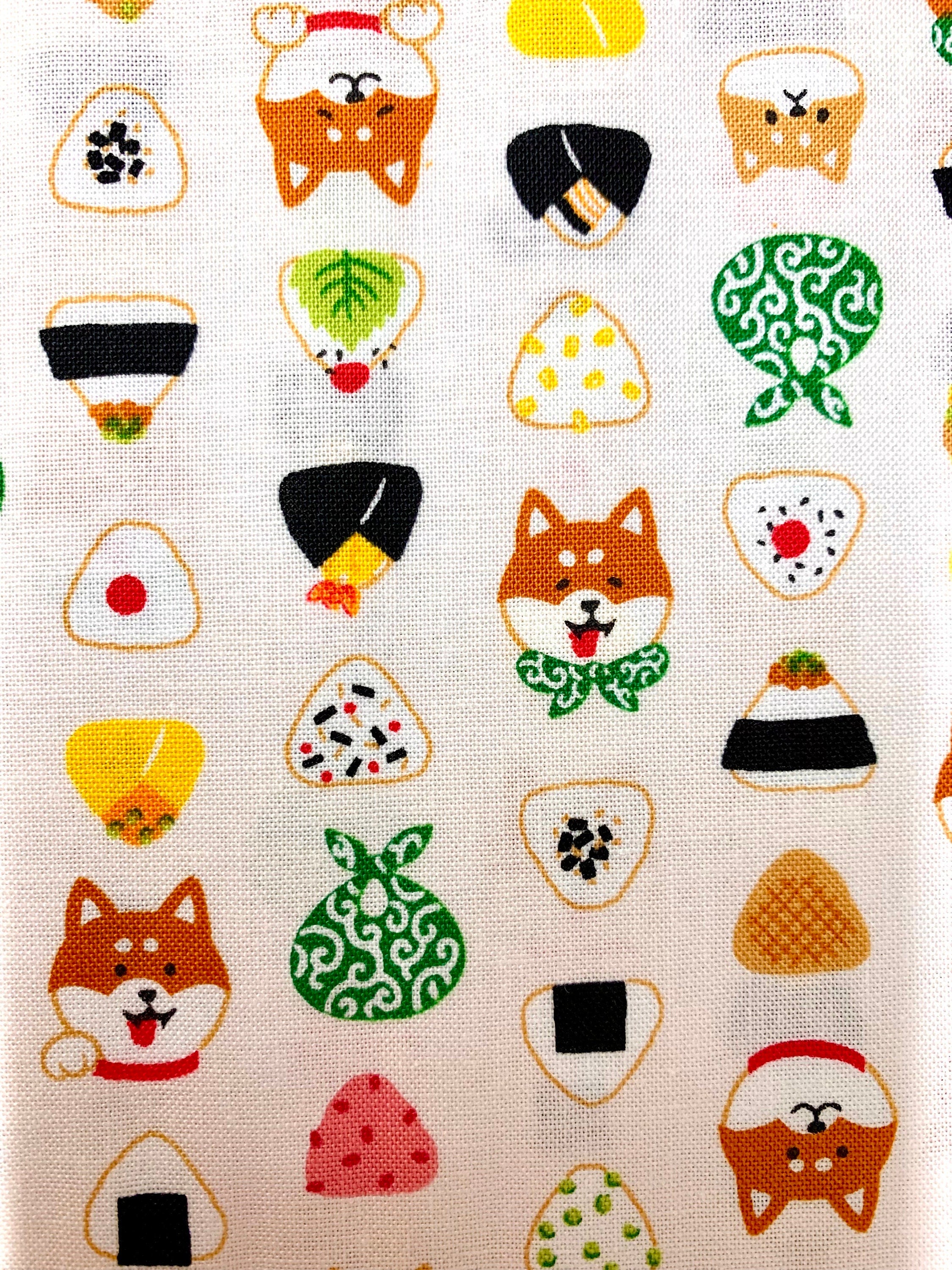 Shiba Onigiri Cosmo Japanese cotton fabric AP35404-1A cream