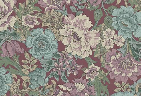 QuiltGate - PRE-CUT Gentle Flowers Dried Flowers Cotton Fabric