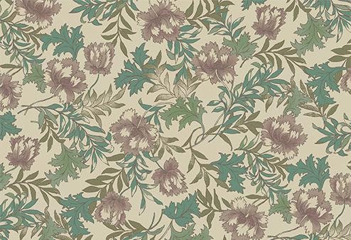 QuiltGate - PRE-CUT Gentle Flowers Dried Flowers Cotton Fabric