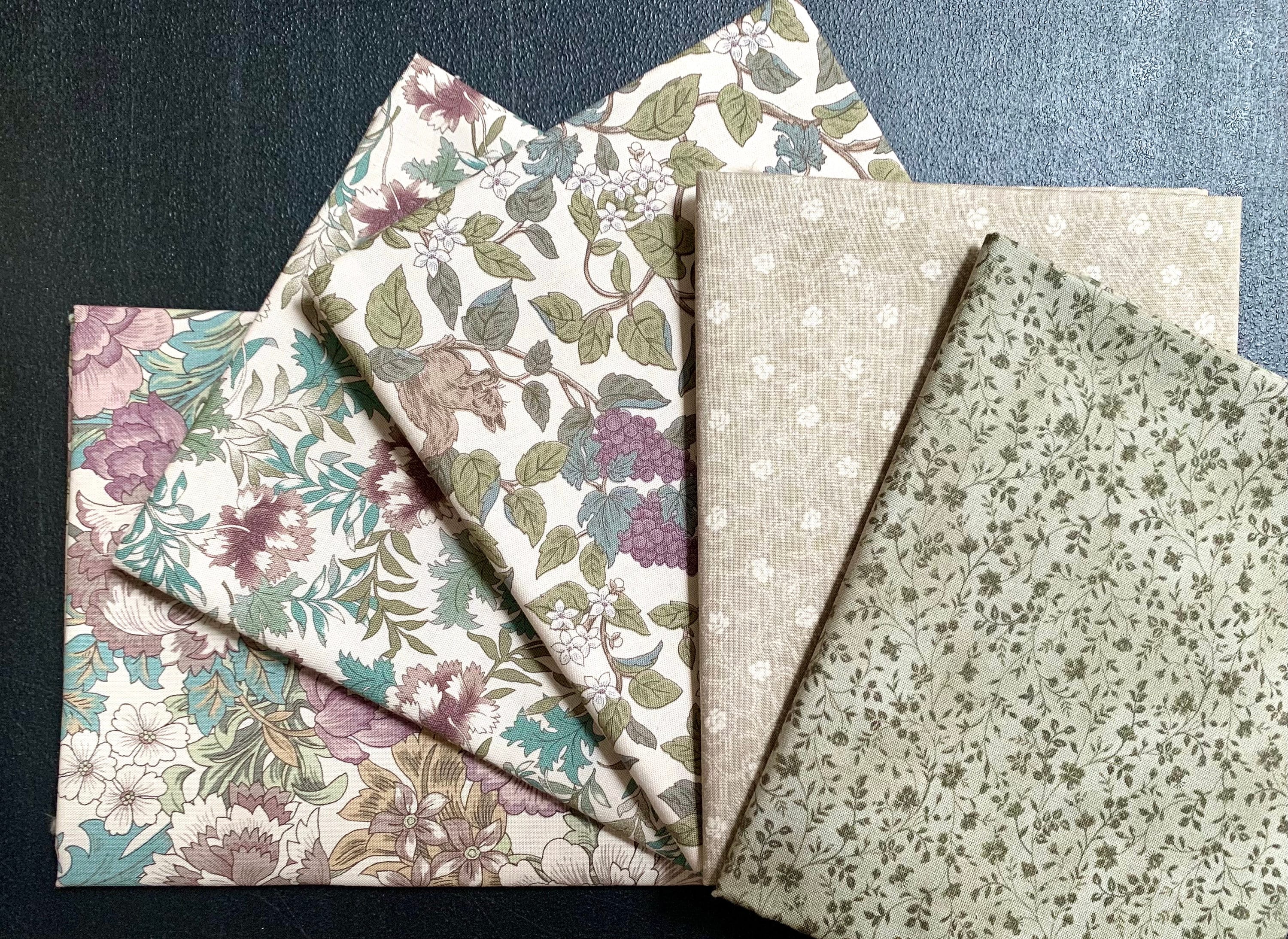 PRE-CUT QuiltGate Gentle Flowers Dried Flowers cotton fabric GF5160-13 choose your color