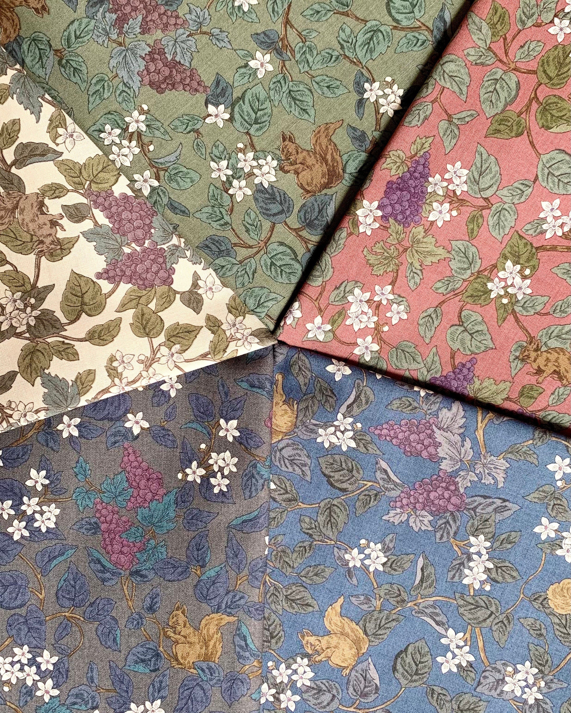 PRE-CUT QuiltGate Gentle Flowers Dried Flowers cotton fabric GF5160-13 choose your color