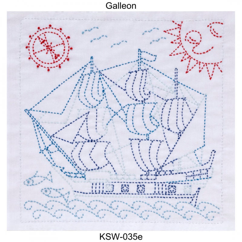 Tulip - World Spain "Galleon" Sashiko Sampler Kit
