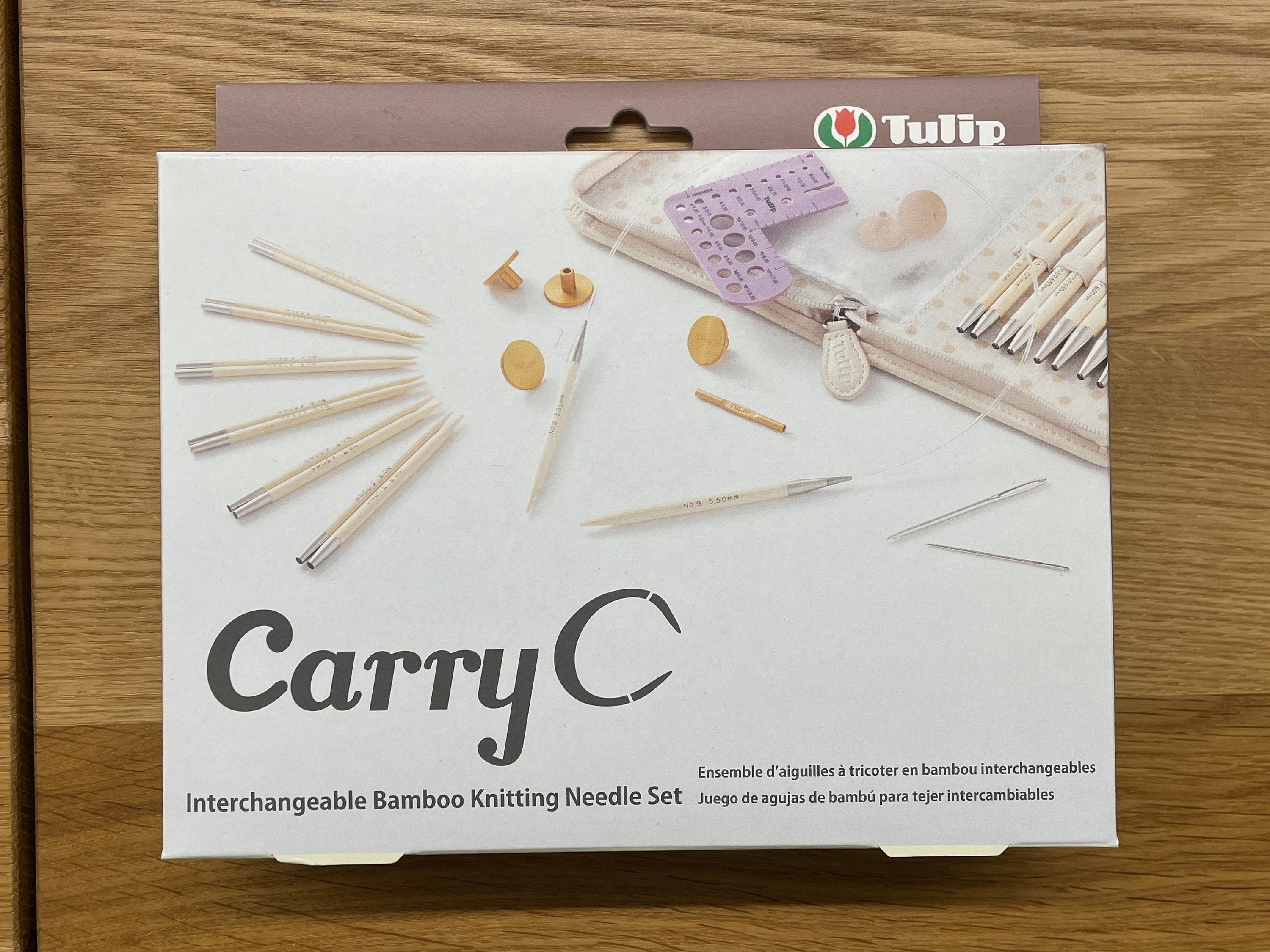 Tulip - CarryC Interchangeable Bamboo Knitting Needle Set with Case