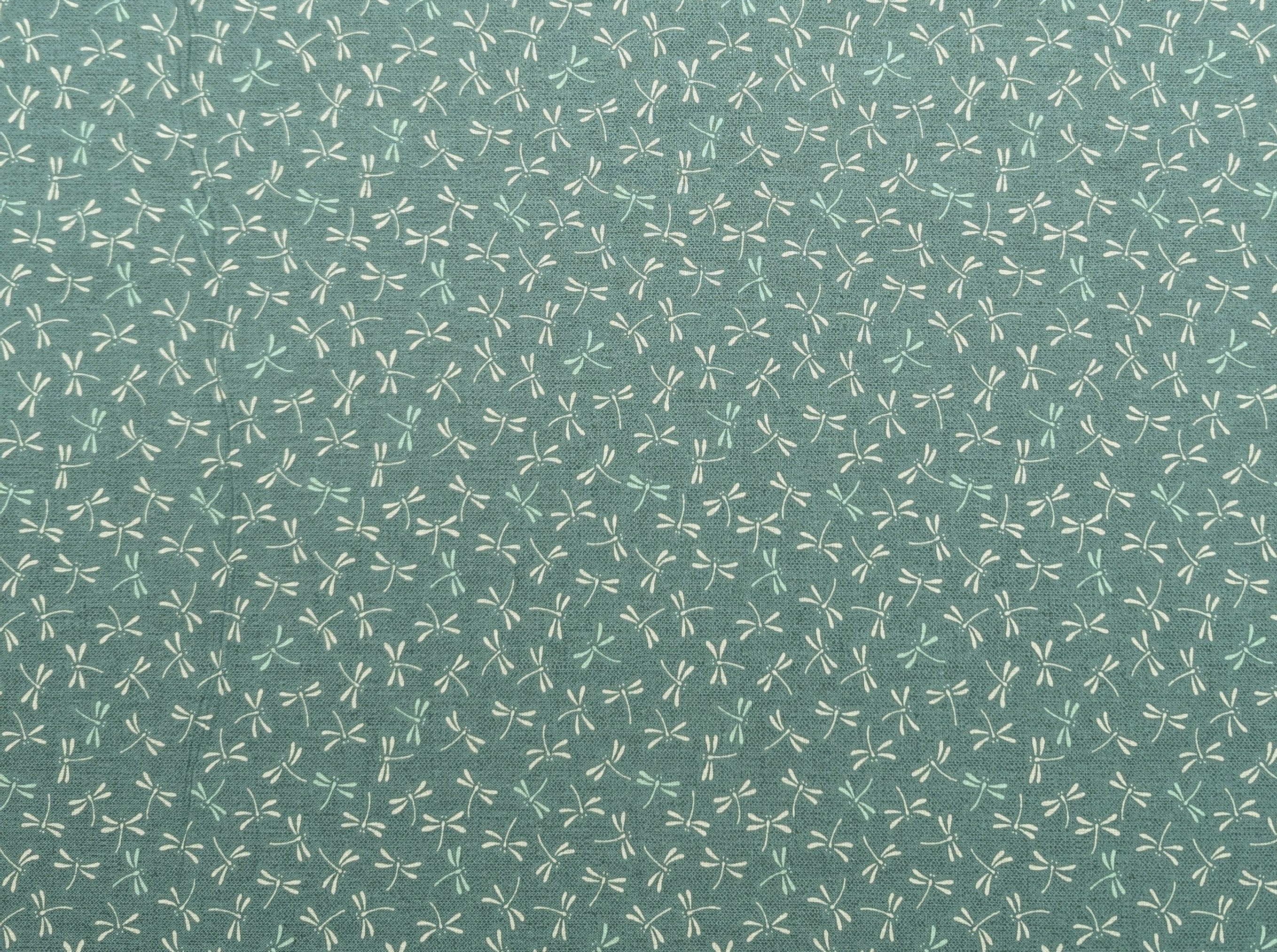 Dragonflies in Teal Sevenberry Japanese cotton fabric 88222 7-2