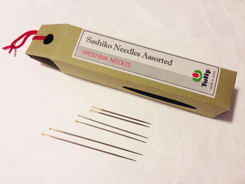 Tulip Sashiko Needles LONG Assortment 2 each of 3 sizes THN-030e
