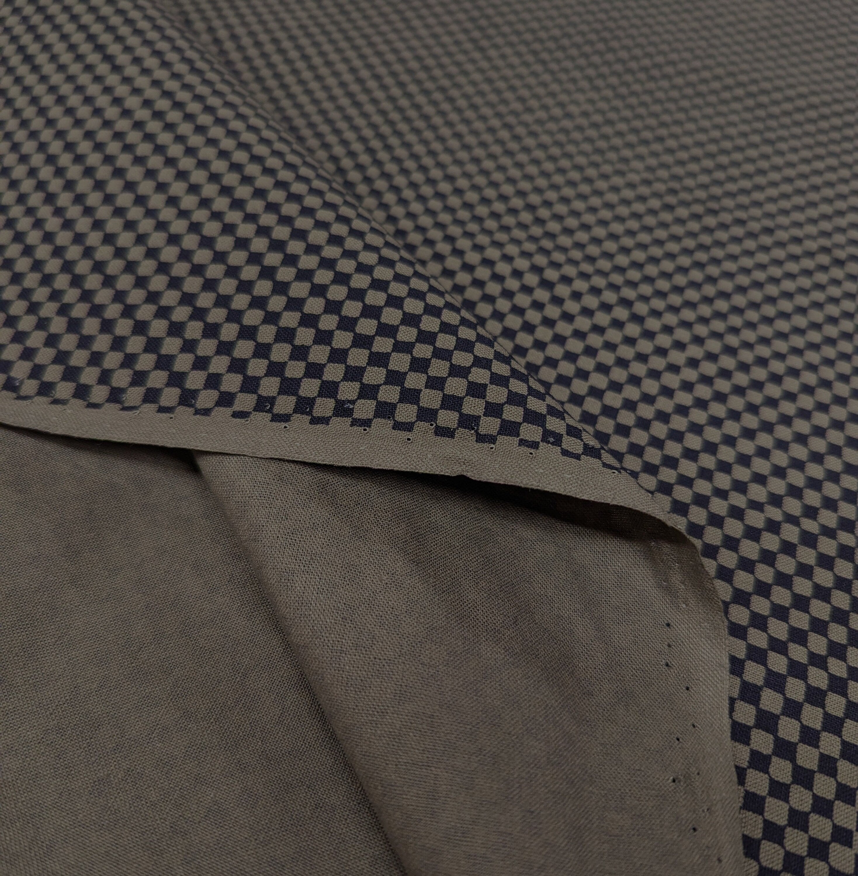 Ichimatsu Checkerboard Sevenberry Japanese cotton fabric 88222-4-5 black