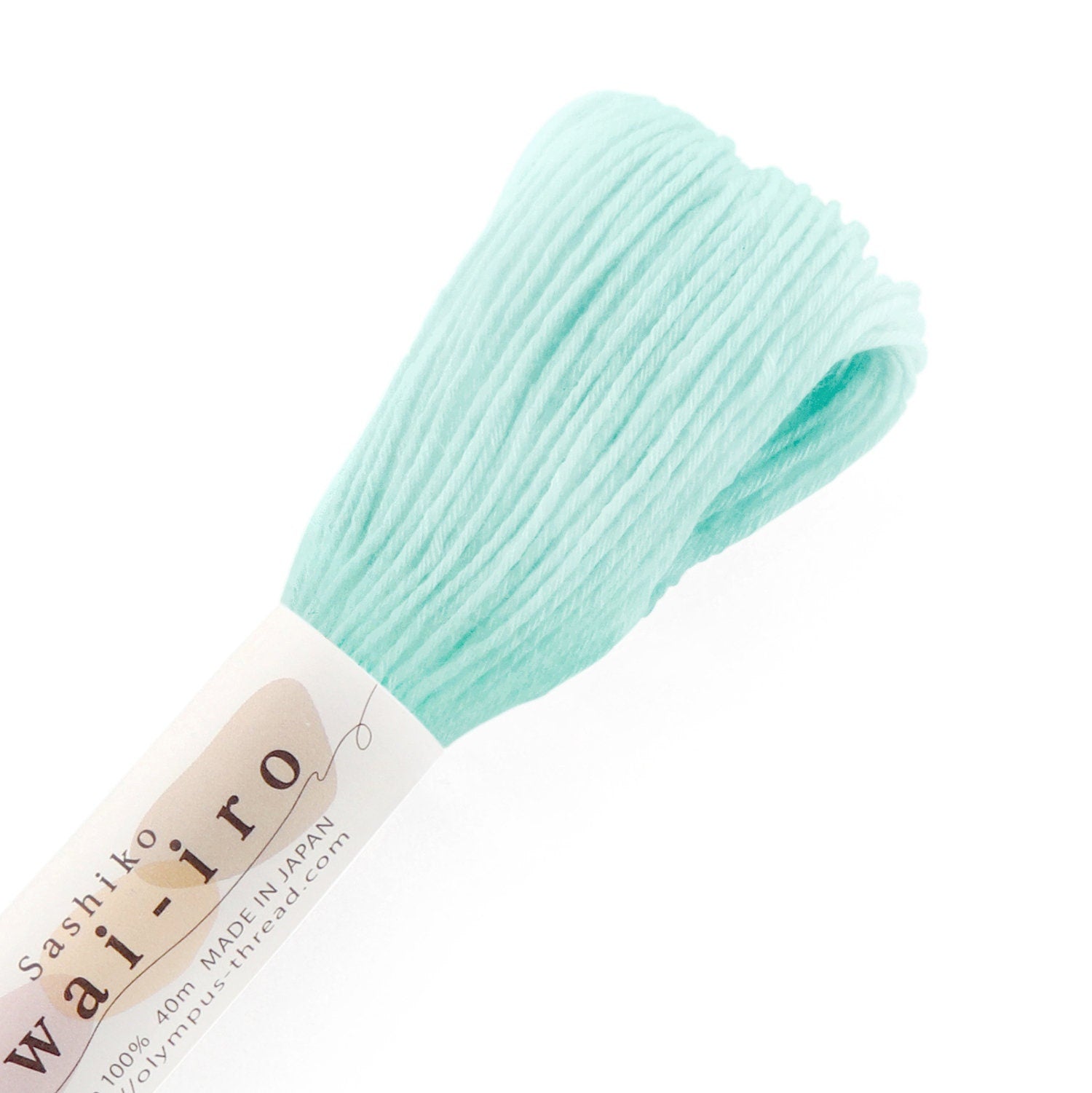 Olympus - Cotton Sashiko Thread 40m Skein - "Awai-Iro" Color #A13 Aqua