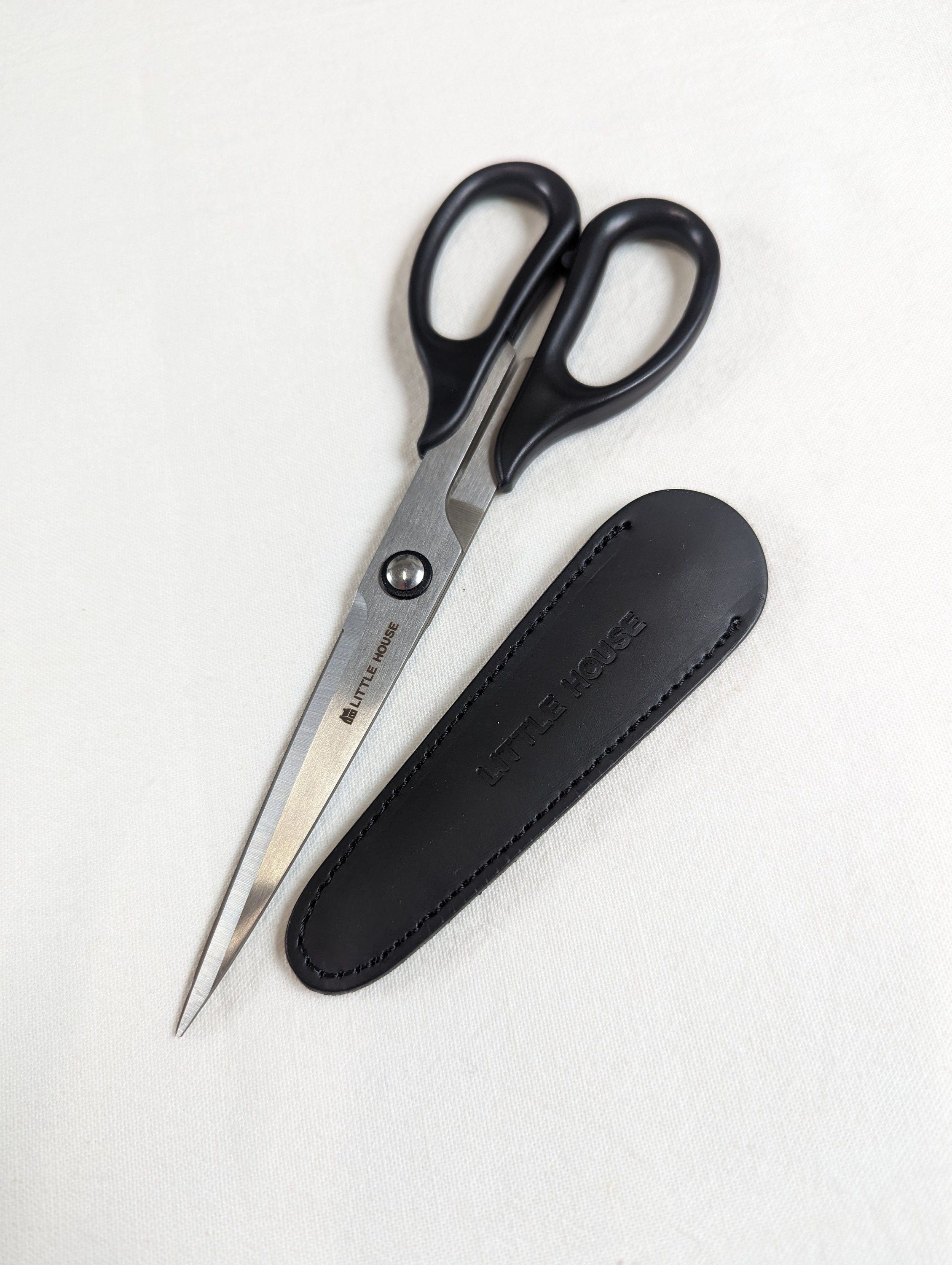 Little House Quilt Scissors & Leather Case 185 mm