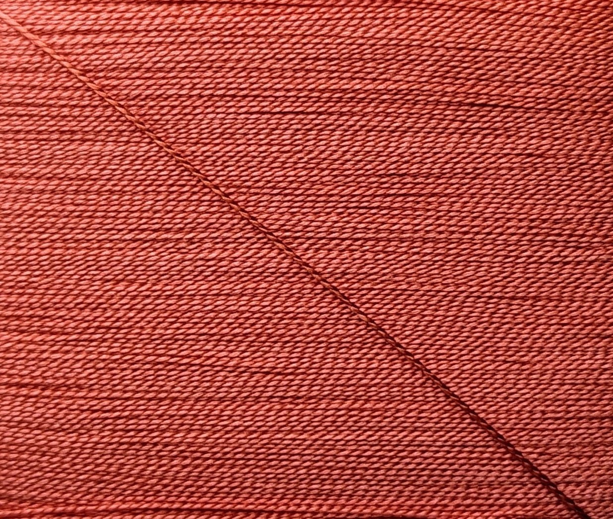 Kinkame - Silk Hand Sewing Thread 80m Card - Color #99 Dark Coral Turquoise