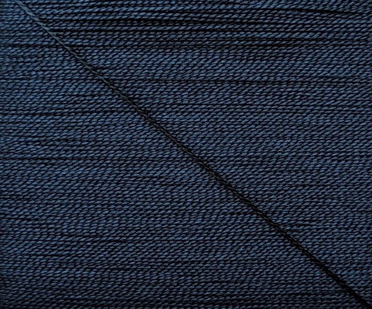 Kinkame - Silk Hand Sewing Thread 80m Card - Color #126 Victory Blue