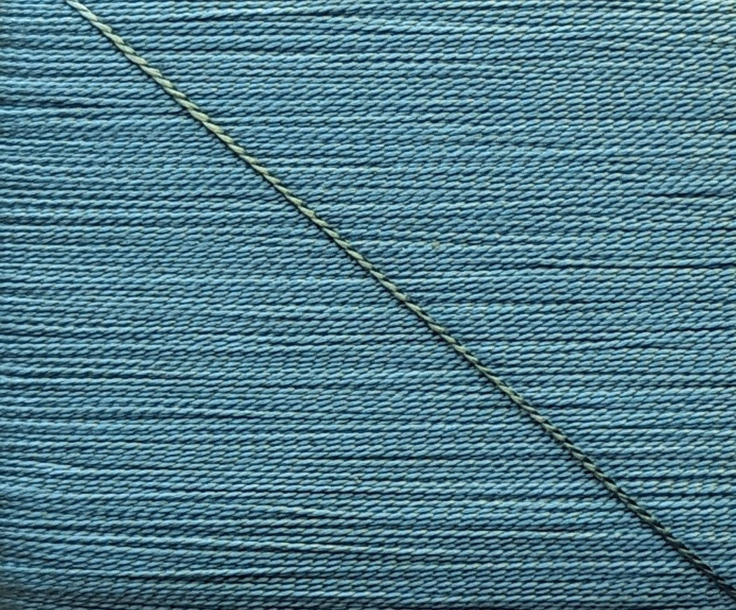 Kinkame - Silk Hand Sewing Thread 80m Card - Color #154 Serene Sea