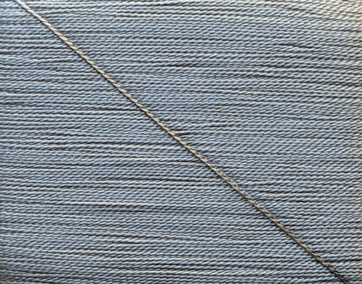 Kinkame - Silk Hand Sewing Thread 80m Card - Color #166 Granite Gray