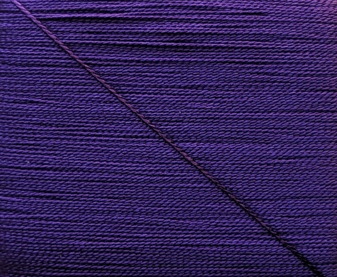 Kinkame - Silk Hand Sewing Thread 80m Card - Color #174 Eggplant